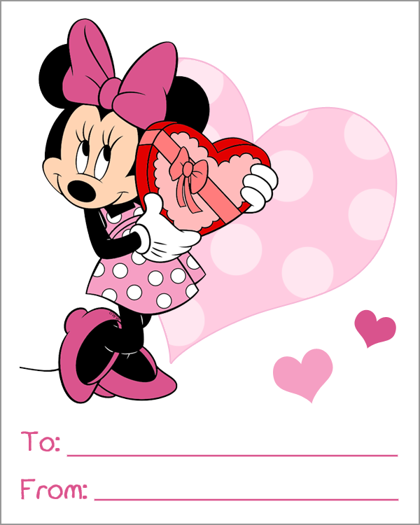 Printable Disney Valentine Cards