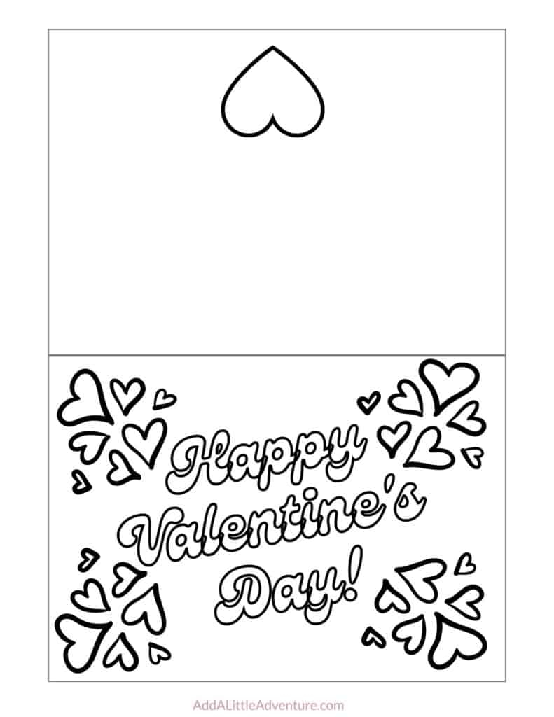 Foldable Printable Valentine Cards