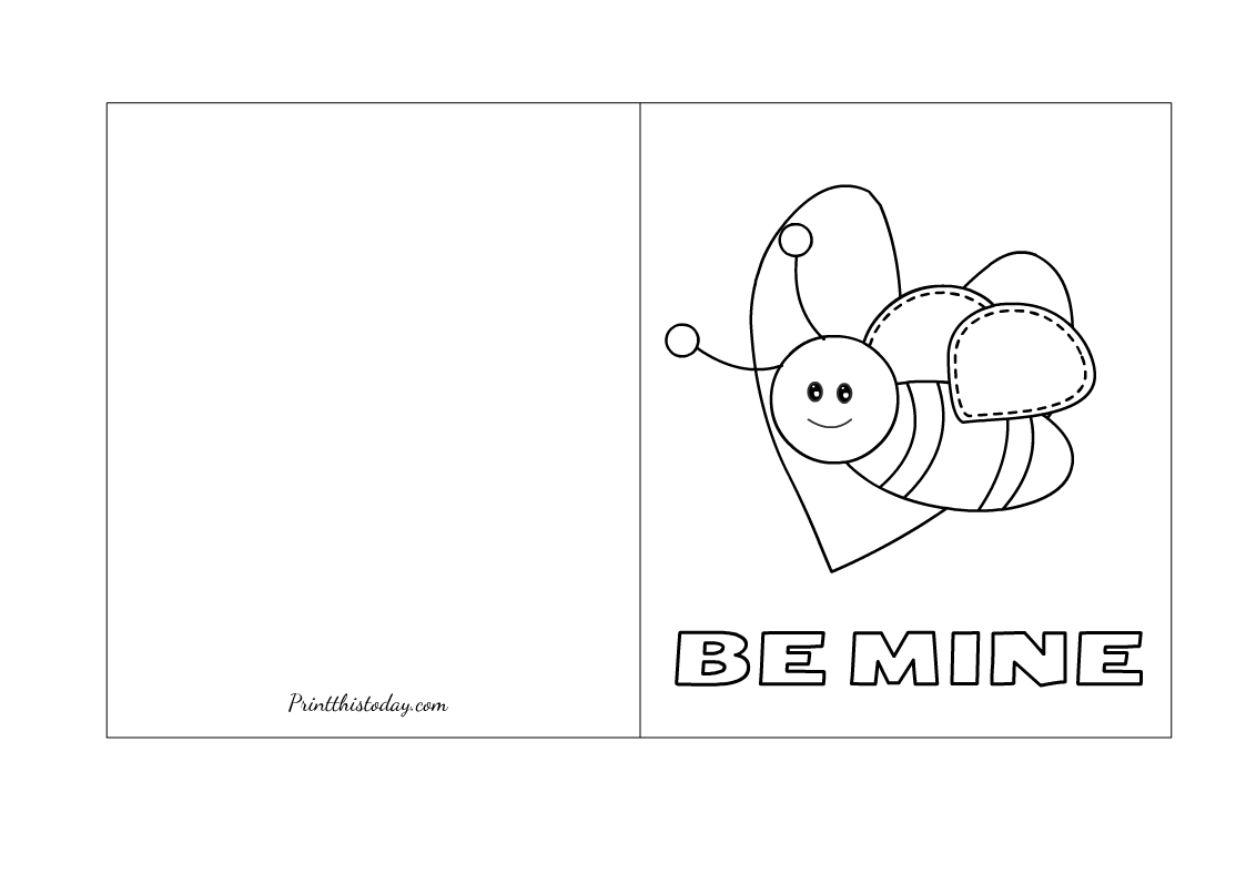 Foldable Printable Valentine Cards