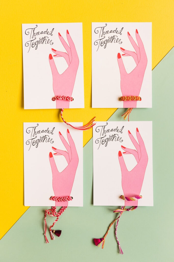 Friendship Bracelet Valentine Printable