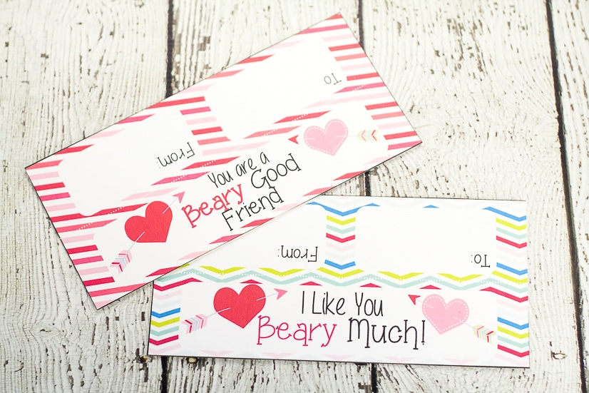 Free Printable Gummy Bear Valentines