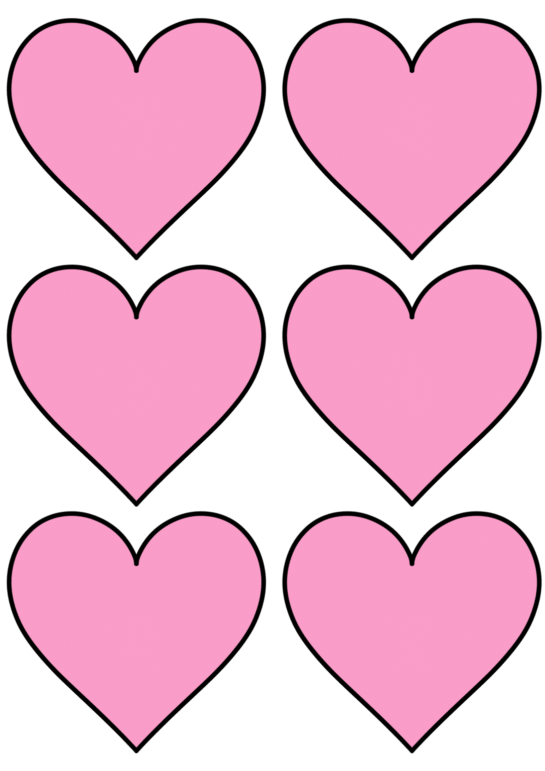 Printable Hearts For Valentine's Day