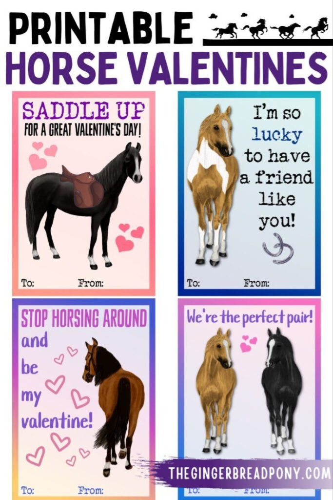 Free Printable Horse Valentine Cards