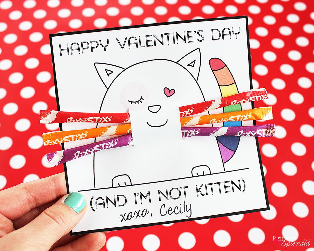 Printable Cat Valentines Cards