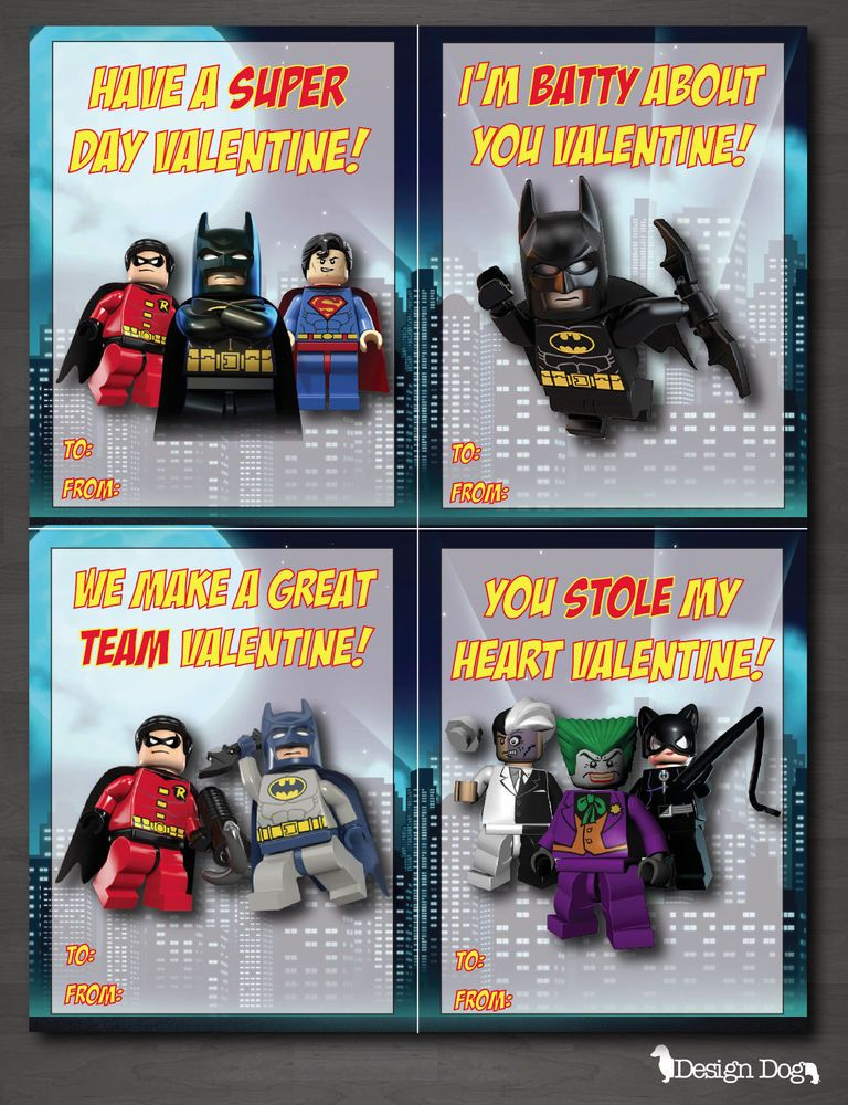 Batman Valentine Blank Printable