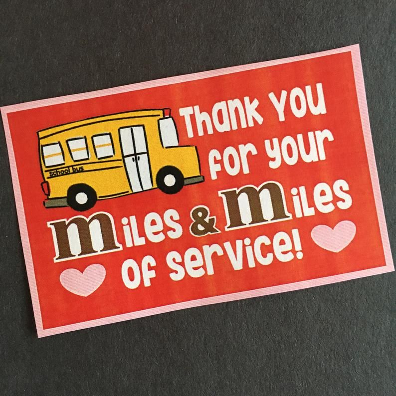 Bus Driver Valentine Free Printable