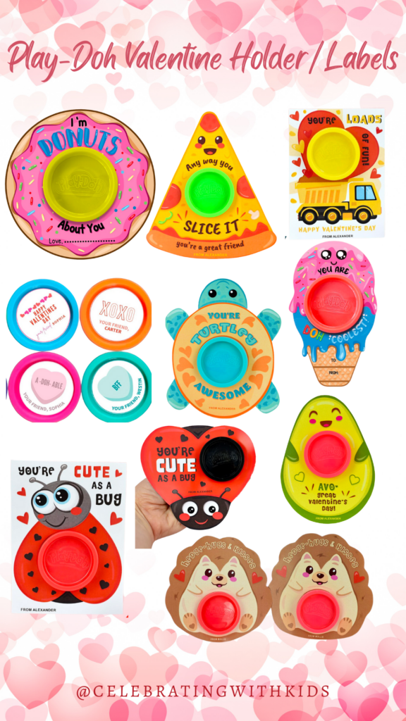 Free Printable Play Doh Valentine Cards