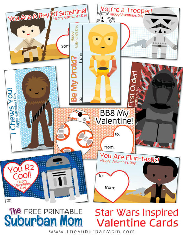 Star Wars Valentines Printables