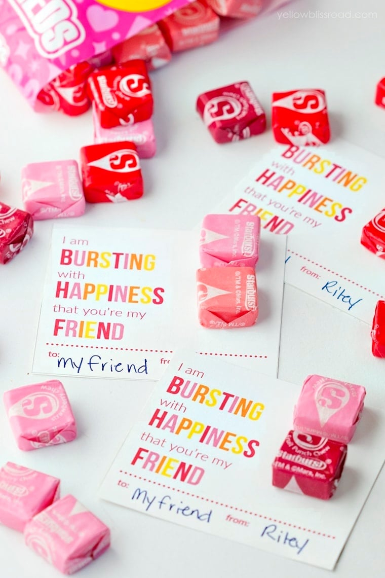 Free Starburst Valentine Printable