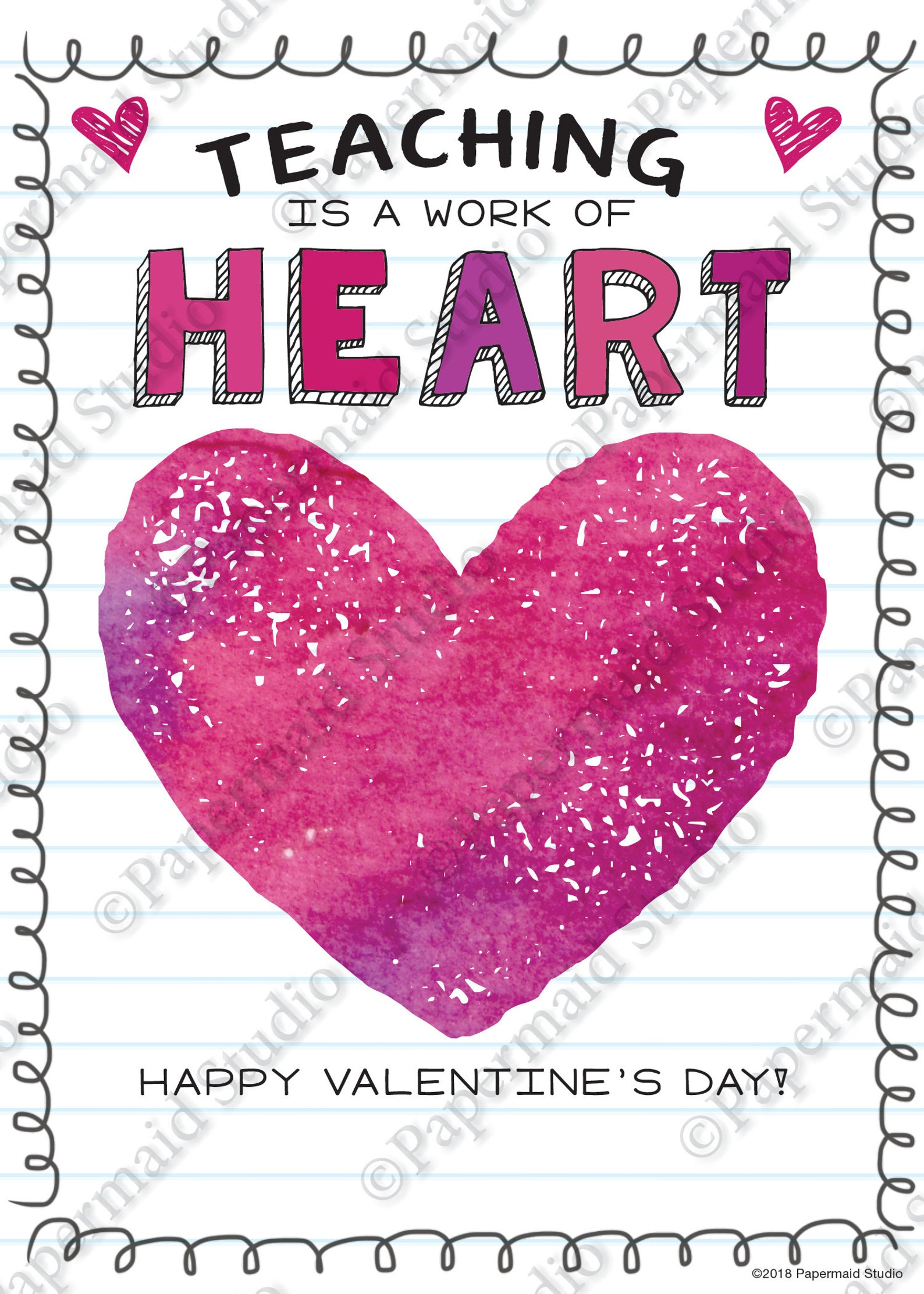 Valentine Printable For Teacher