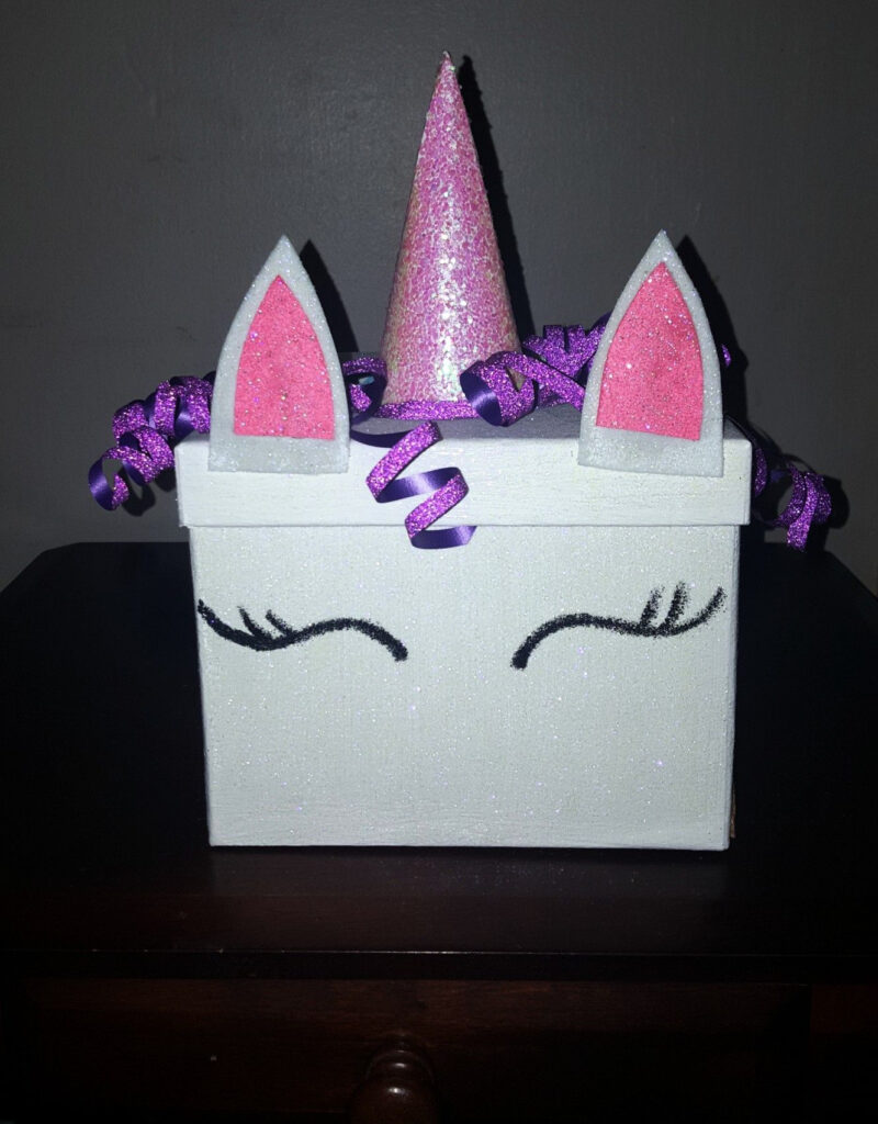 Unicorn Valentine Box Printable