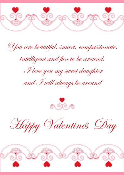 Free Printable Valentine Cards For Daughter