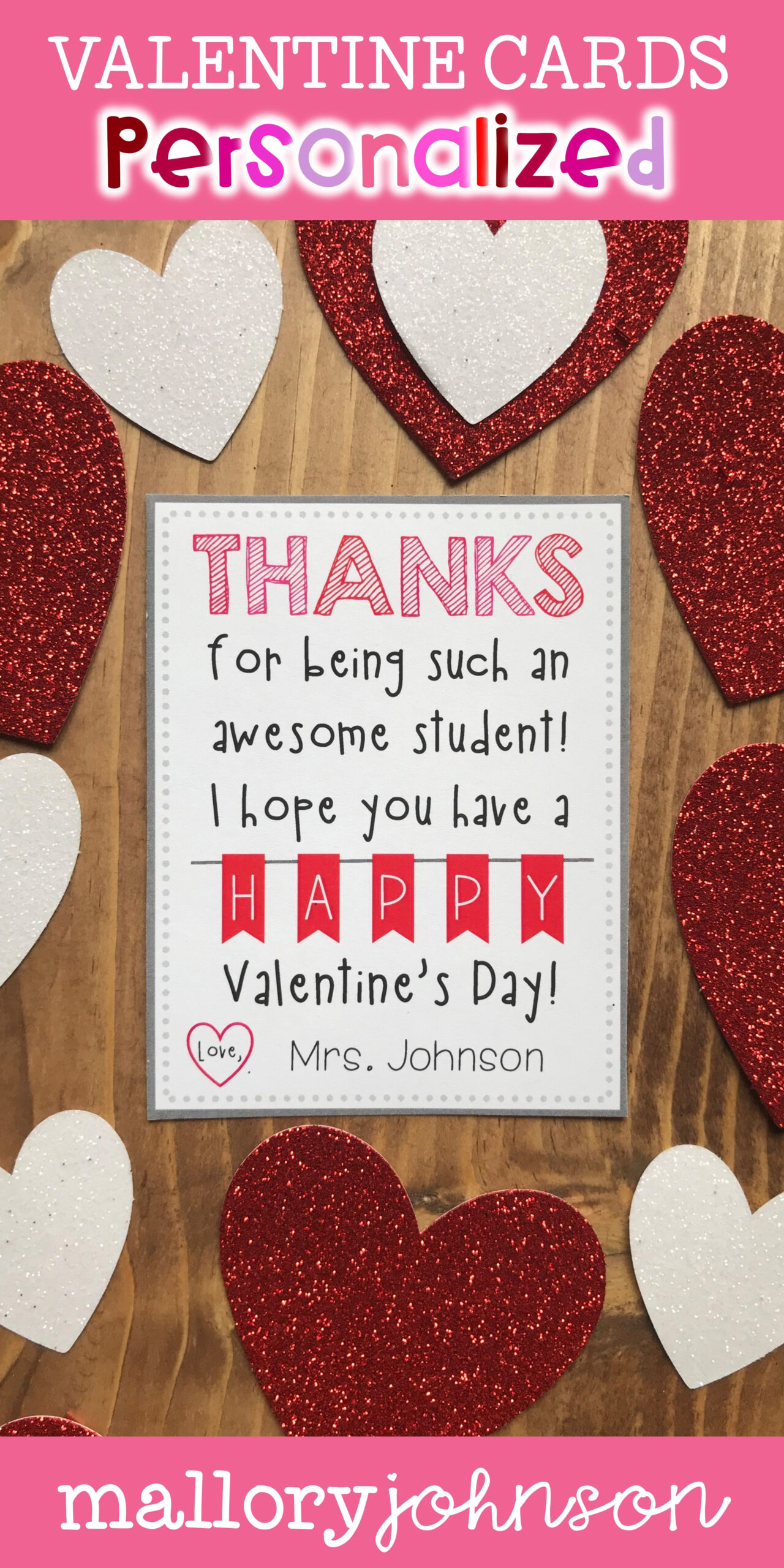 Free Printable Valentines For Students From Teachers