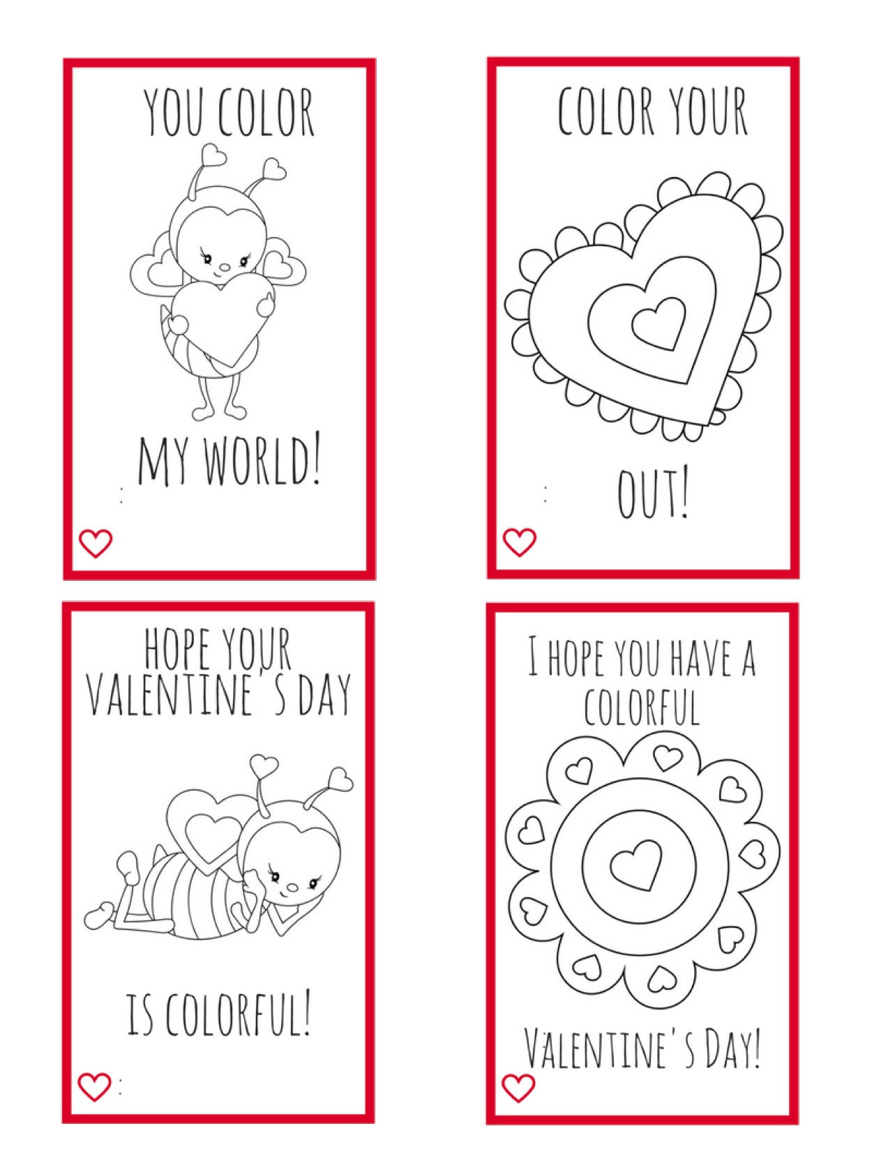 Busy Toddler Valentines Printable