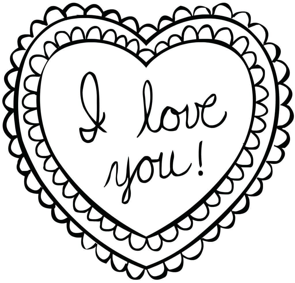Printable Valentine Hearts To Color