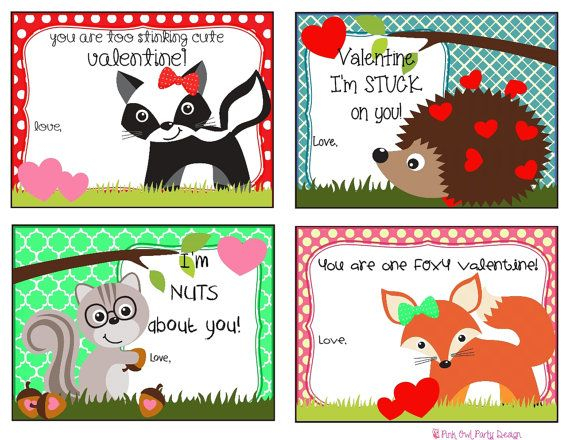 Animal Valentine Printable Freinds