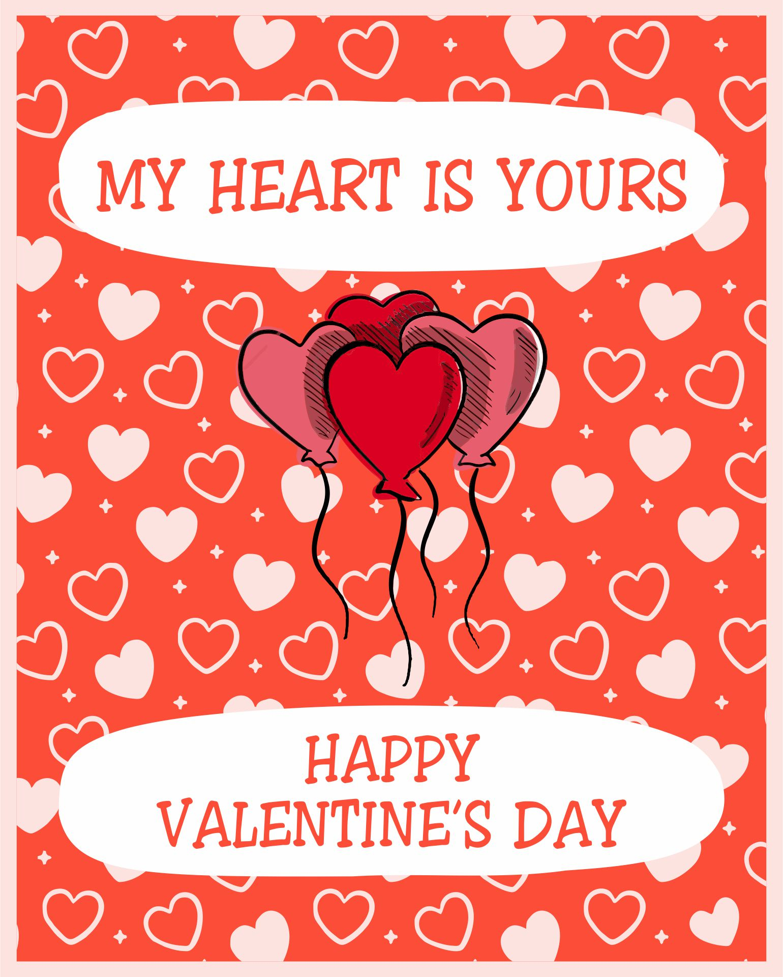 Printable Friend Valentine Cards