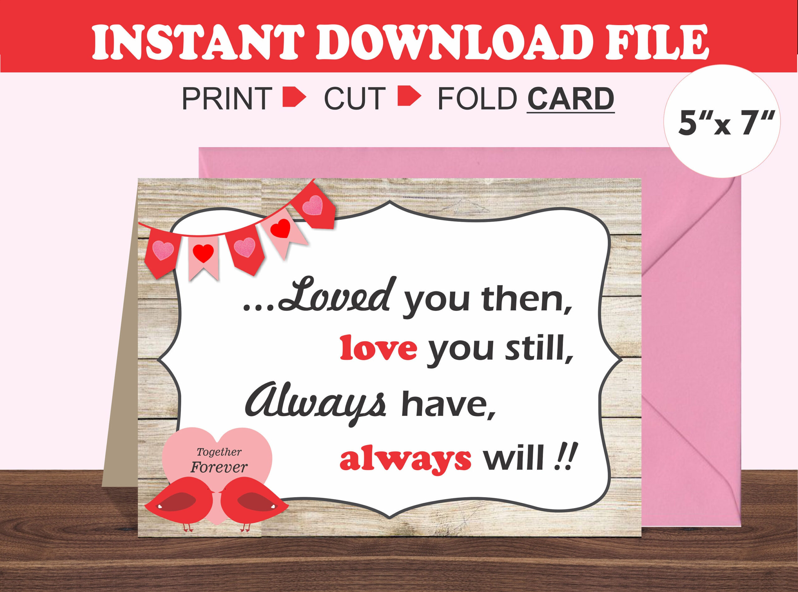 Printable Valentine's Day Card For Husband