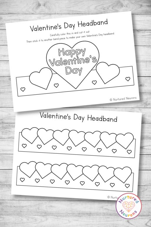 Valentines Day Headband Printable