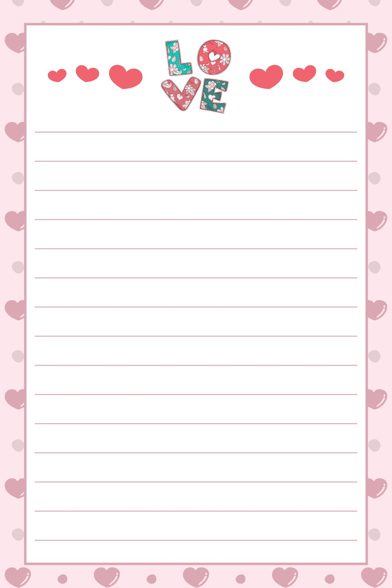 Free Valentine Template Printable