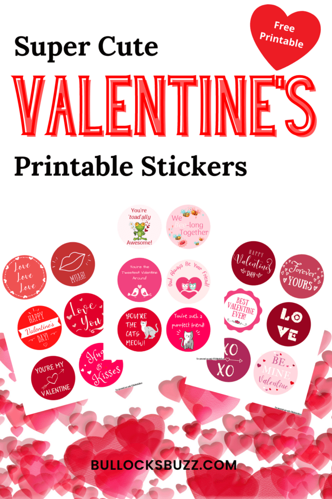 Valentine's Day Printable Stickers