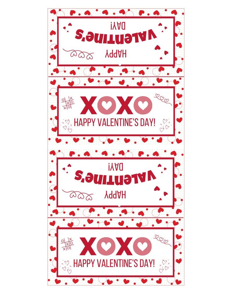 Valentine's Day Treat Bag Toppers Printables