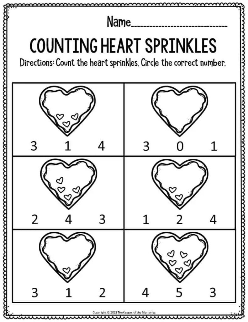 Free Printable Valentine's Worksheets
