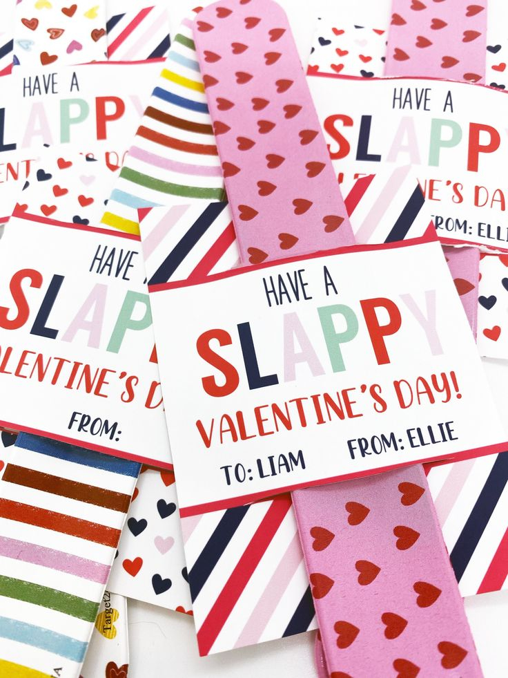 Slap Bracelet Valentine Printable