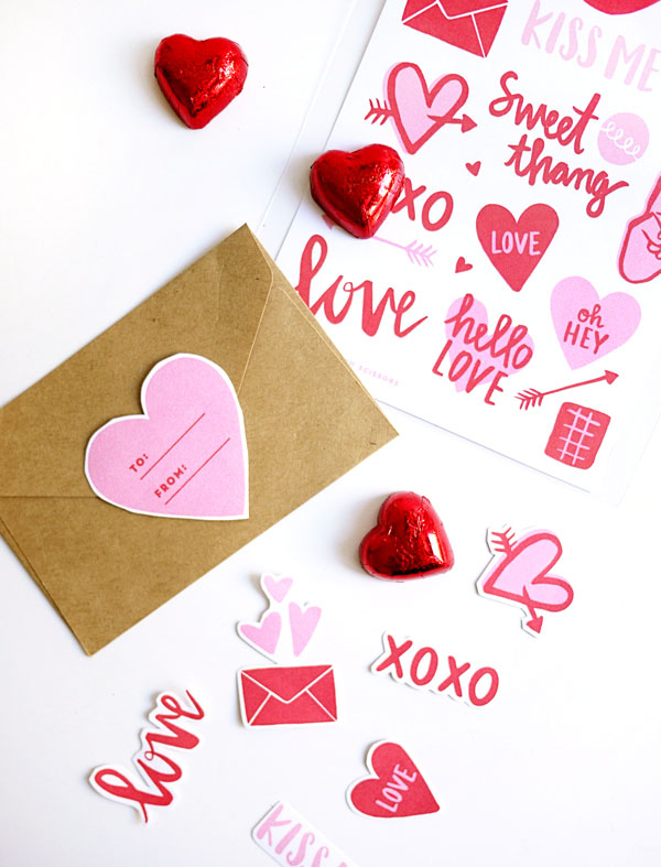 Free Printable Valentine Stickers