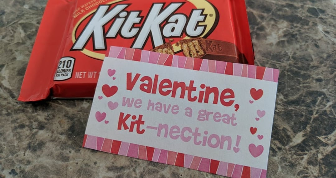 Kit Kat Valentine Printable