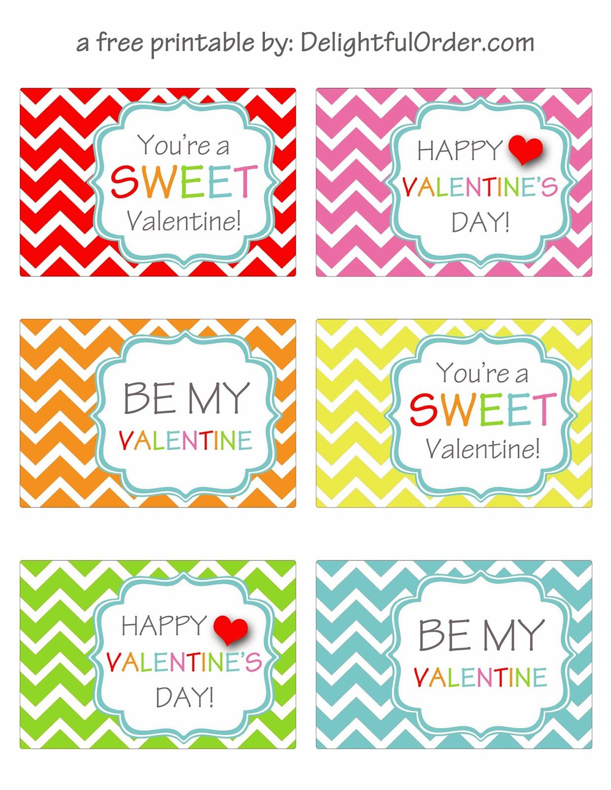 Free Printable Valentine Labels