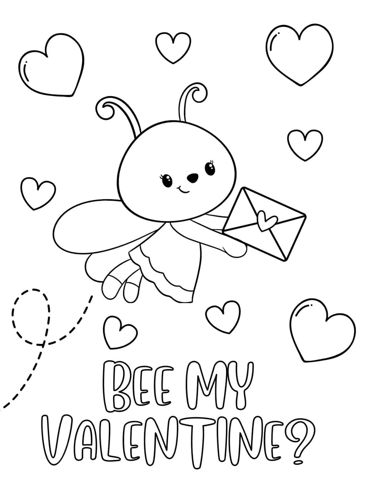 Free Valentines Coloring Pages For Kids/printables