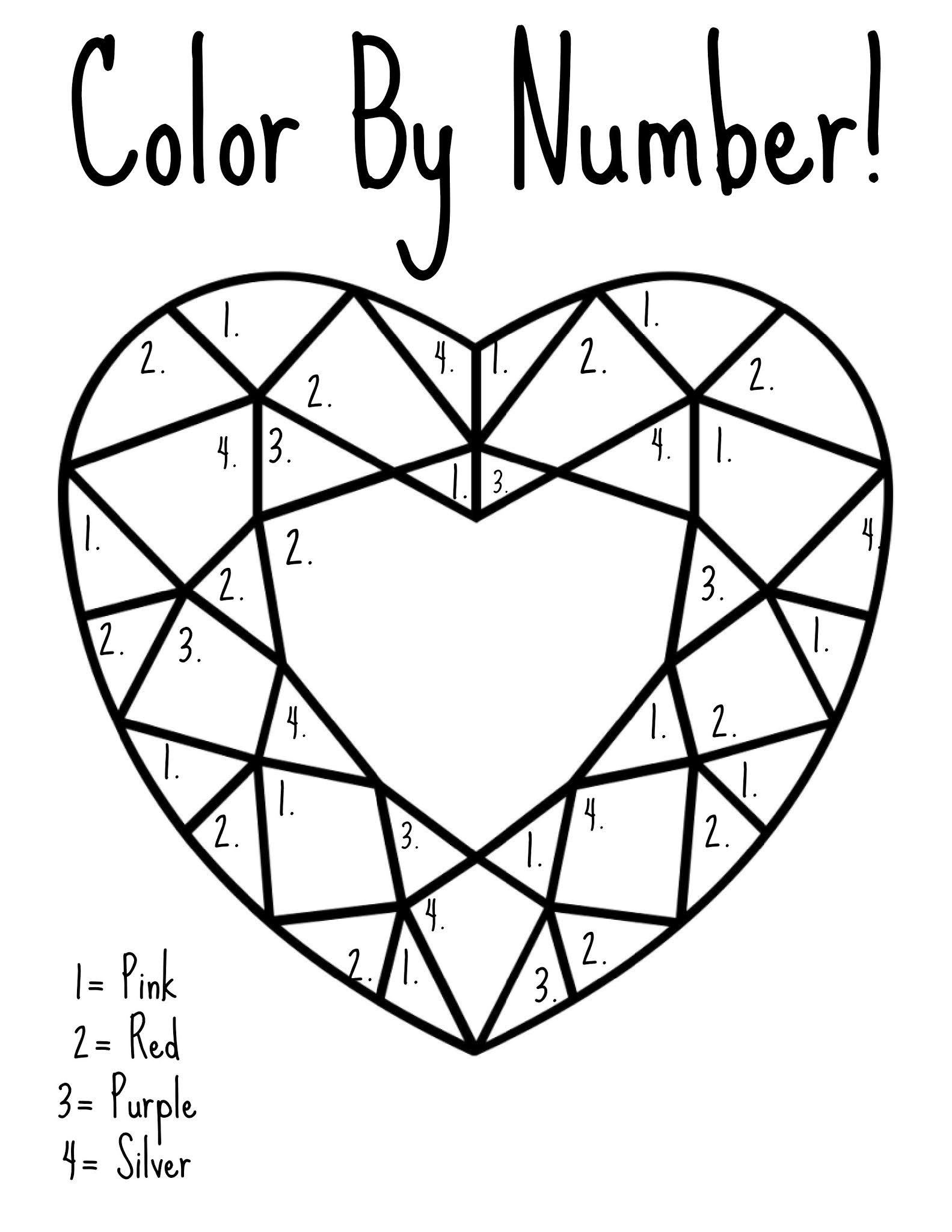 Printable Valentines Coloring Page
