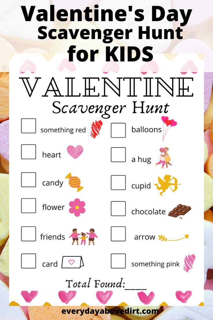 Free Printable Valentine's Scavenger Hunt