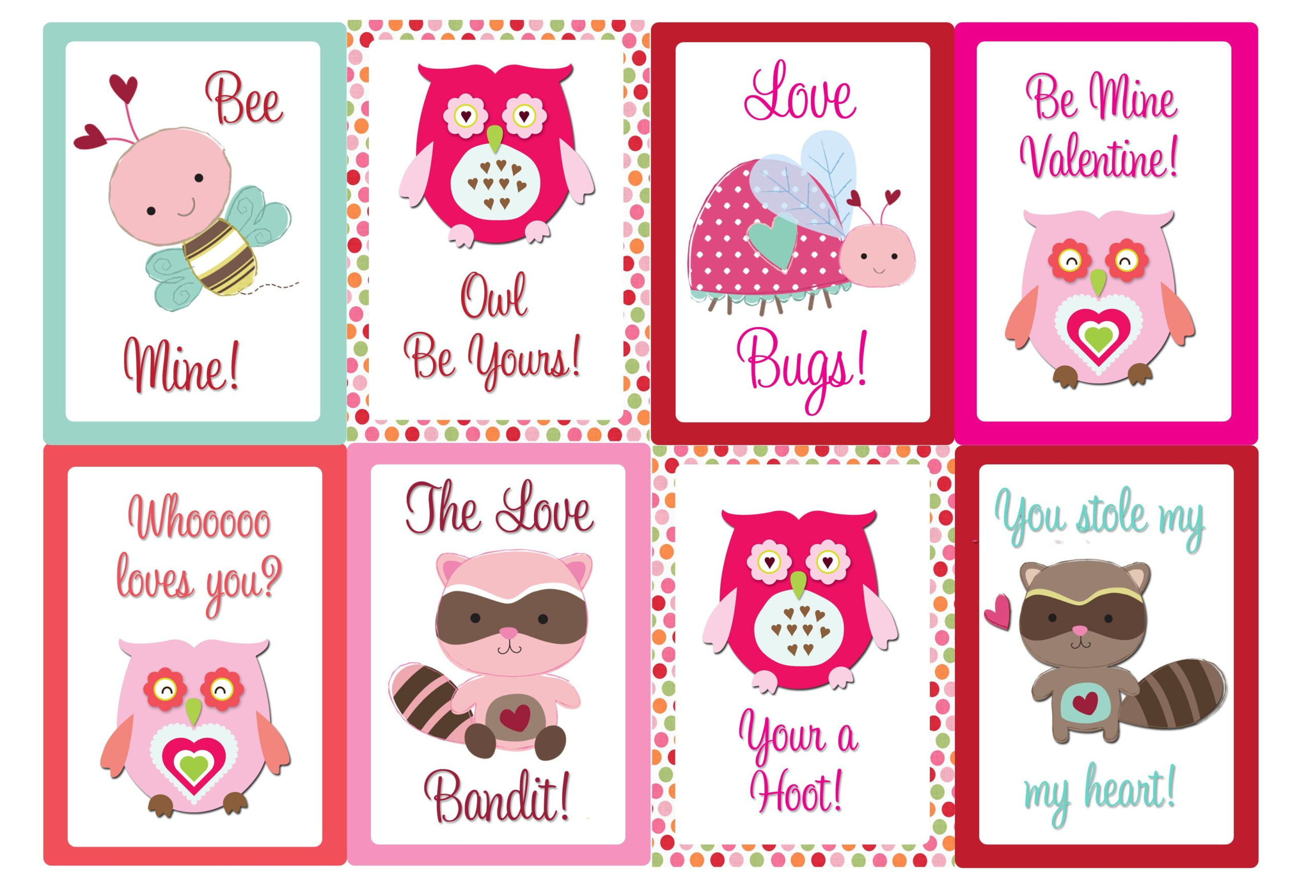 Cute Valentines Cards Printable