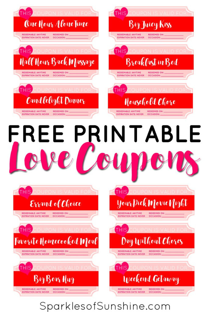 Printable Valentine's Day Coupons