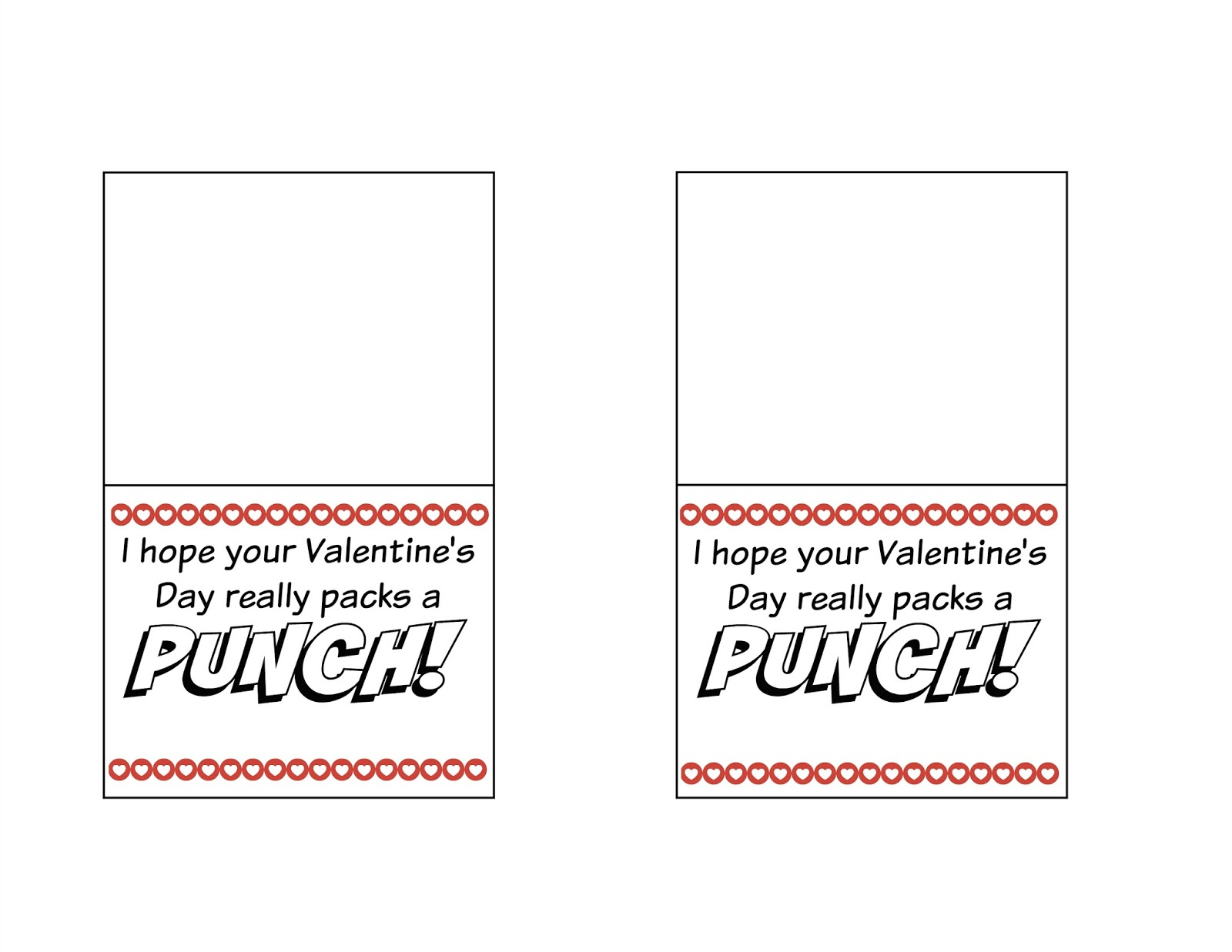 Punch Balloon Valentine Printable