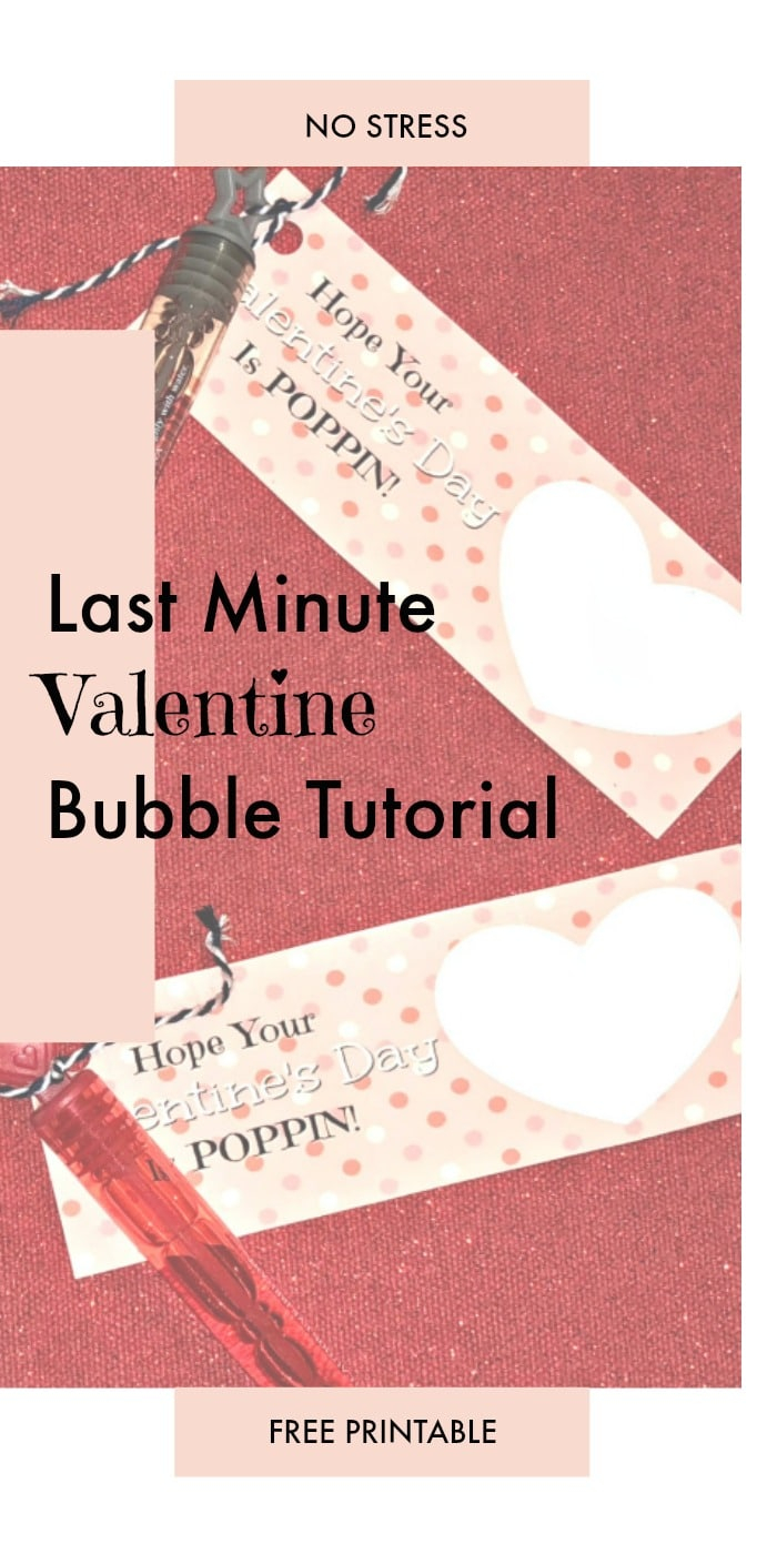 Bubble Valentine Card Printable