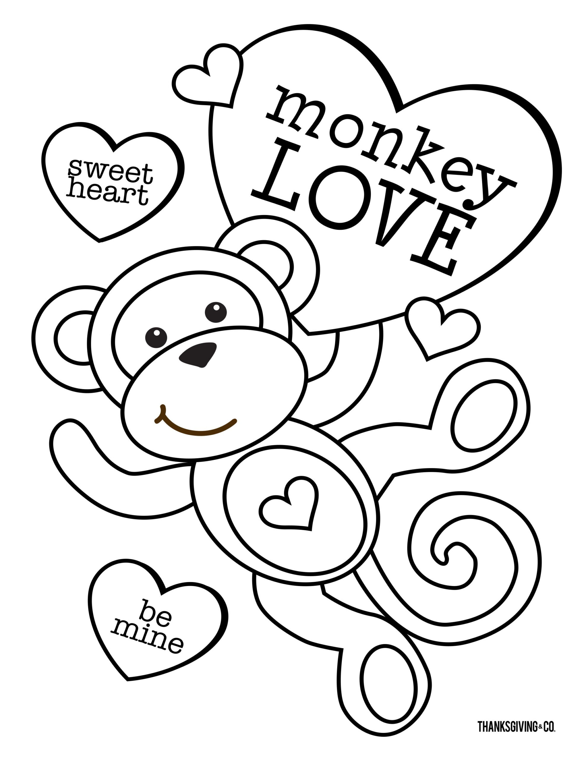 Printable Valentines Coloring Pages Pdf