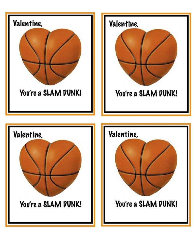 Free Printable Sports Valentines Day Cards