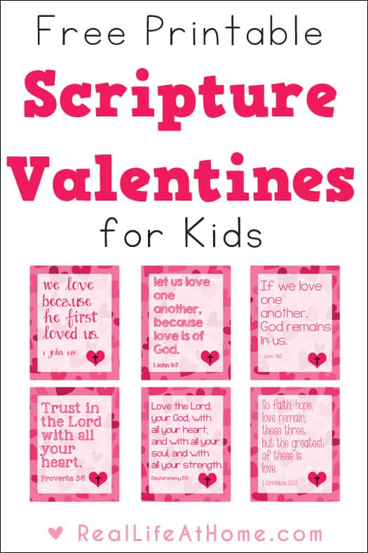Bible Verse Based Valentine Printables