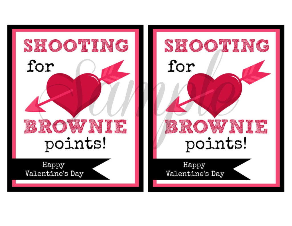 Brownie Points Valentine Printable Free
