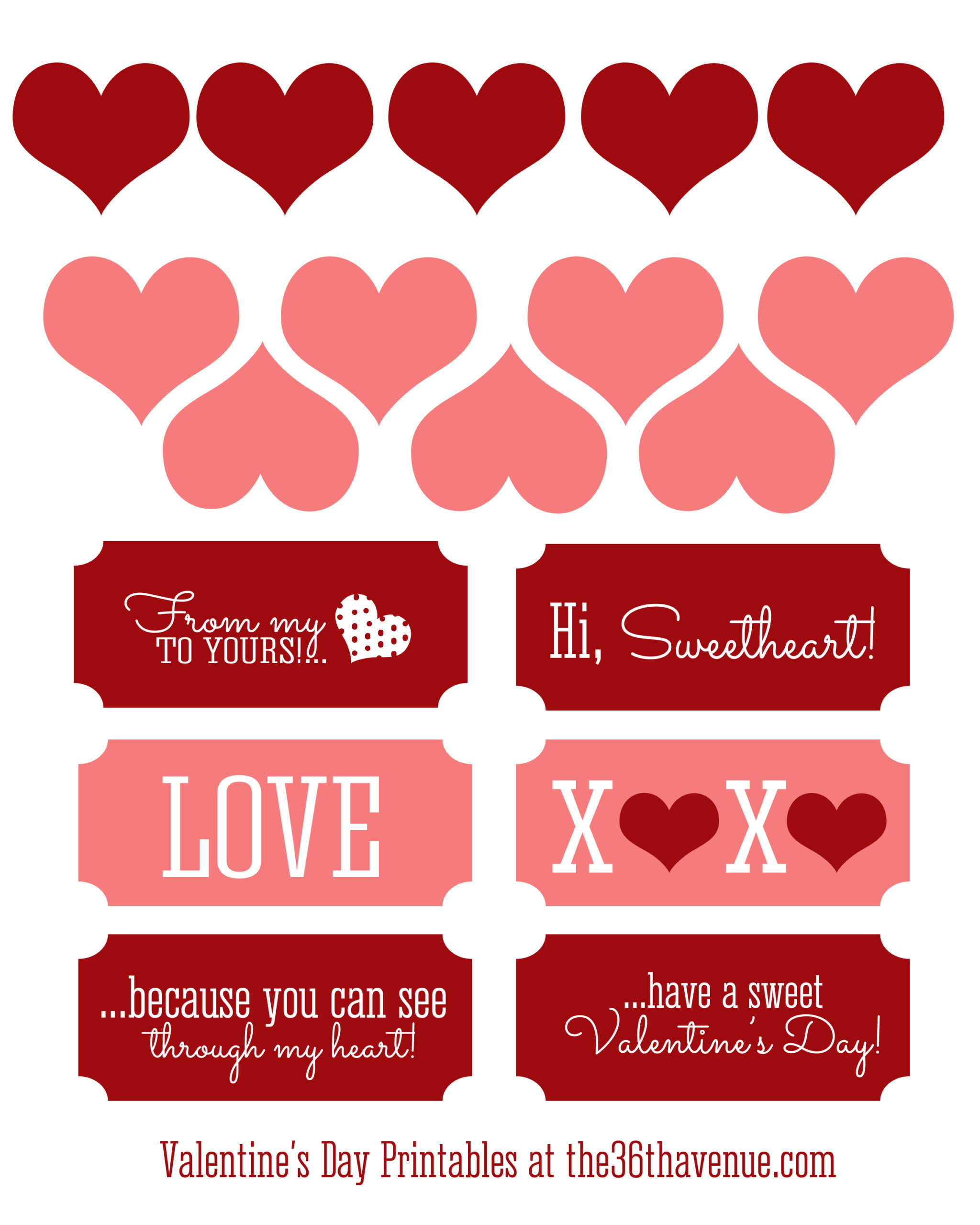 Valentines Day Decor Printables