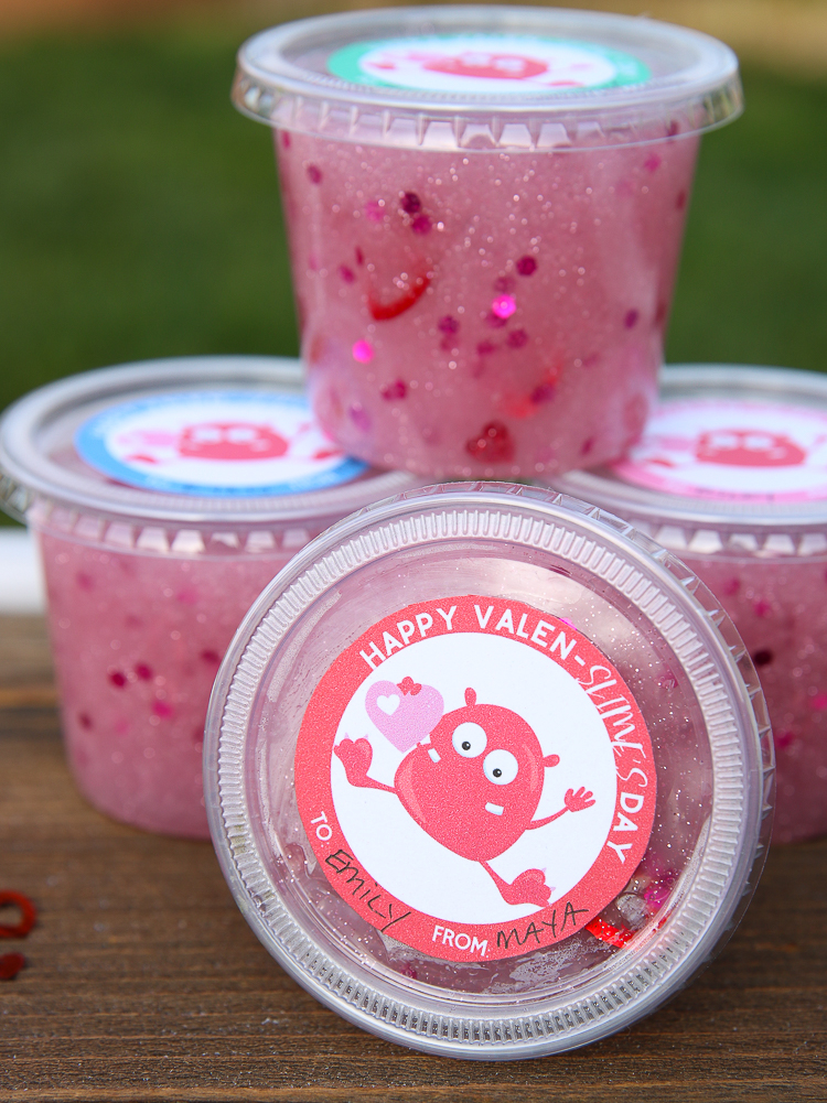 Free Printable Slime Valentines