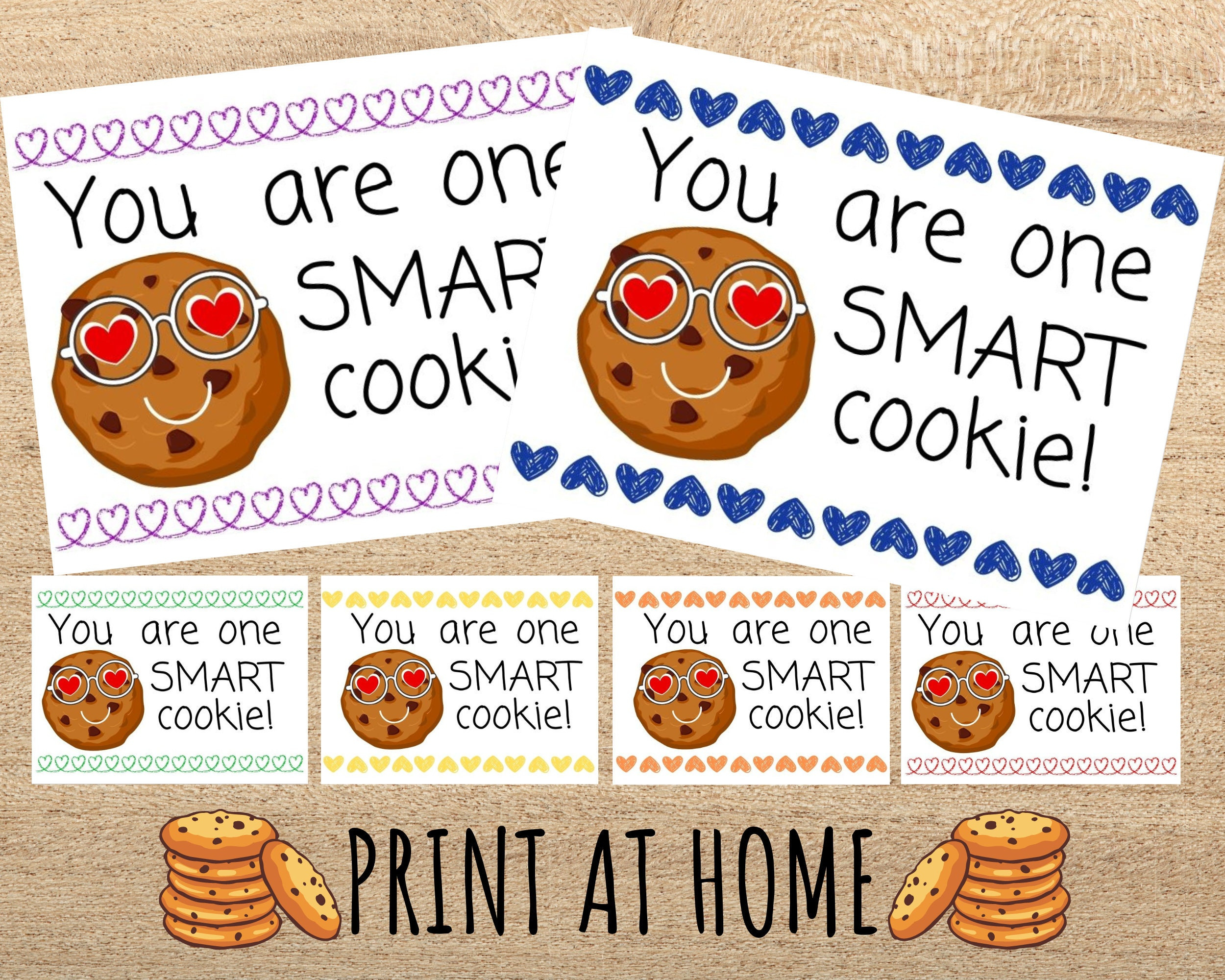 You're One Smart Cookie Valentine Printable Free