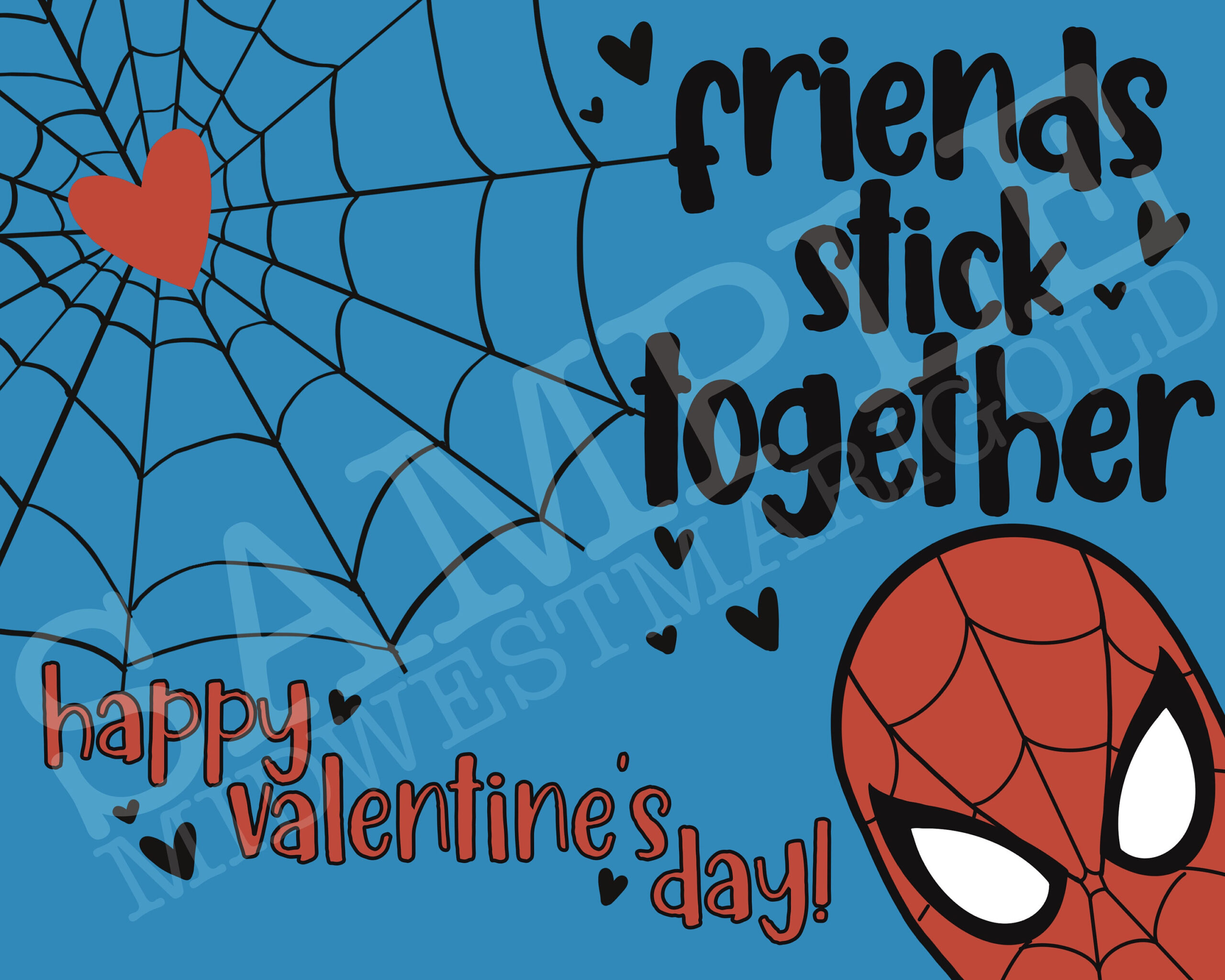 Free Printable Spiderman Valentines Cards