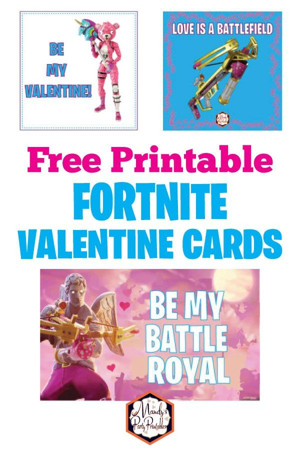 Free Fortnite Valentine Printables