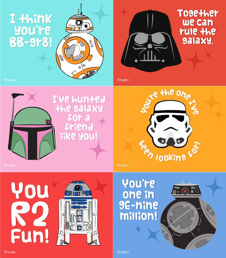 Star Wars Valentine Printable