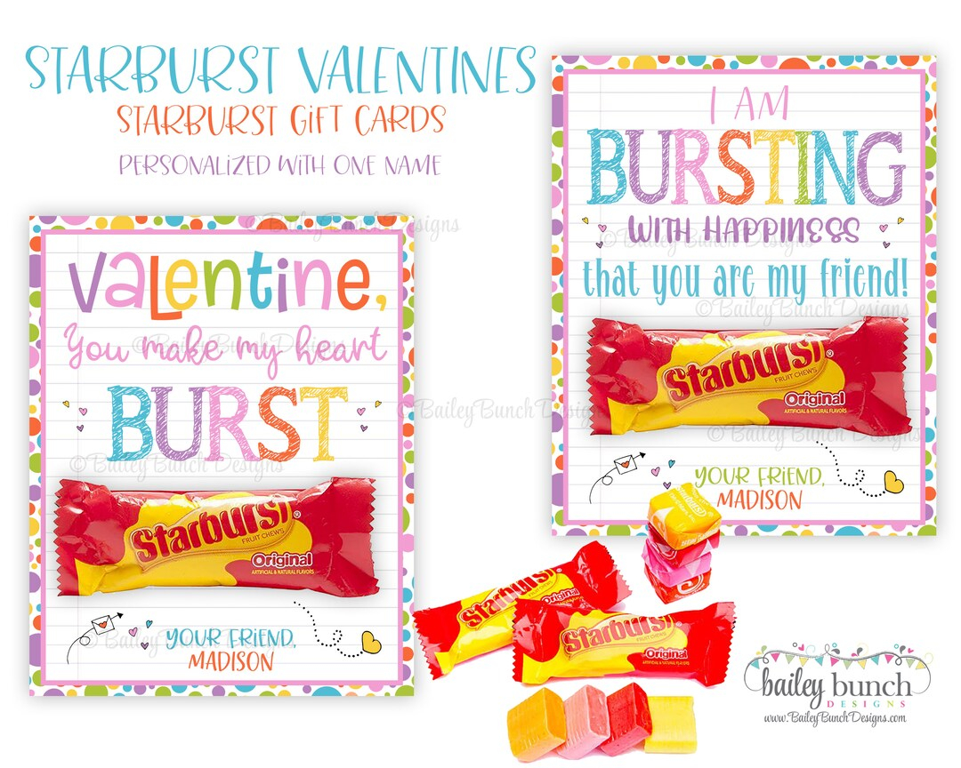 Bursting With Happiness Valentine Printable