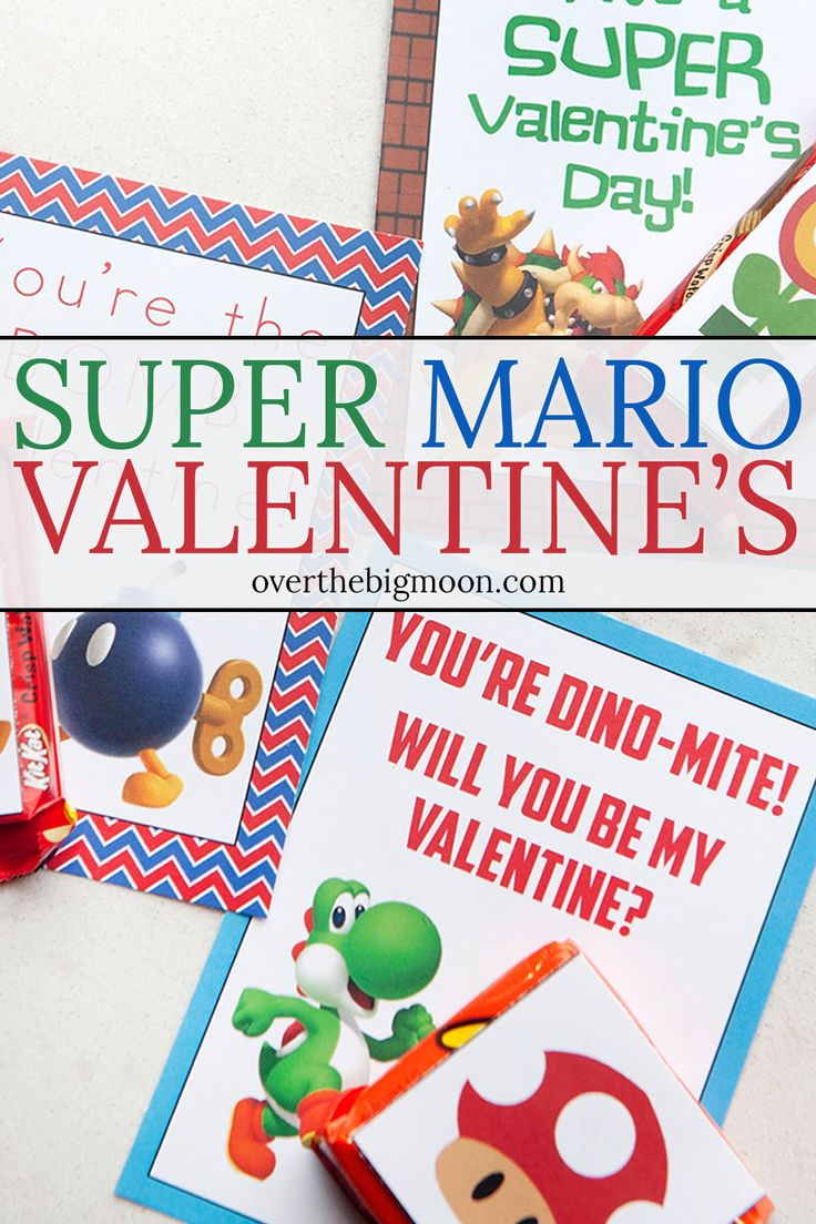 Super Mario Valentines Printable